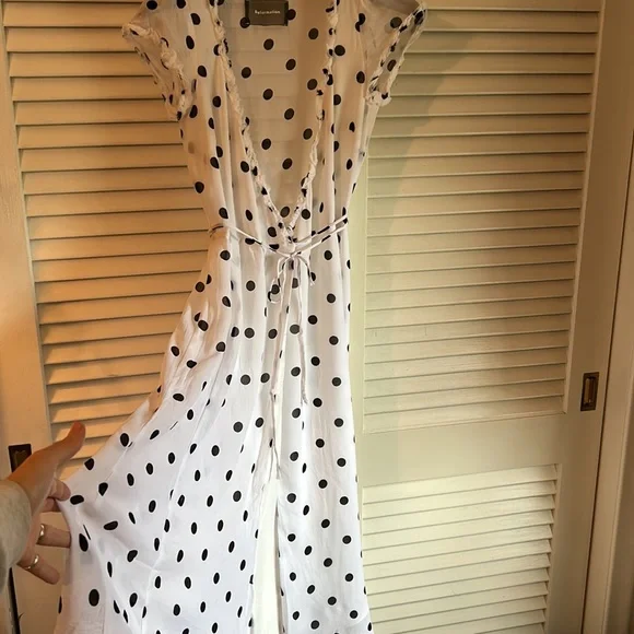 Reformation Gwenyth Polka Dot Midi Dress- XS - Picture 6 of 11